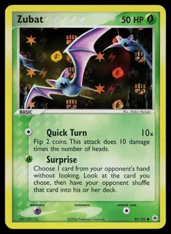 Pokemon Card - Zubat Hidden Legends 83/101 Common Reverse Holo - Image 1