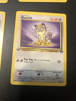 Meowth 56/64 Jungle (X4) Four First Edition Pokemon Cards 3NM/1LP. Lot Wotc TCG - Image 5
