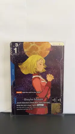 Gundam card Game Sayla Mass R+ Newtype Rising GD01-087 - Image 1
