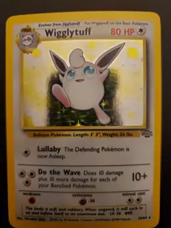 Wigglytuff Holo 16/64 Jungle Pokemon Card 1999 Rare - Image 1