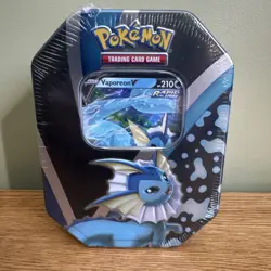 Pokemon Trading Card Game: Eevee Evolutions - Vaporeon V Tin - FACTORY SEALED - Image 1