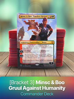[MTG] [Bracket 3] Minsc & Boo, Gruul Against Humanity Custom Commander Deck - Image 1