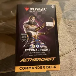 Magic the Gathering (MTG) - Aetherdrift Commander Deck - Eternal Might - Image 1