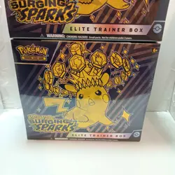 Pokemon Scarlet & Violet Surging Sparks Elite Trainer Box Lot Of 2 Sealed - Image 2