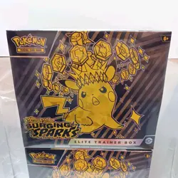 Pokemon Scarlet & Violet Surging Sparks Elite Trainer Box Lot Of 2 Sealed - Image 3