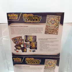 Pokemon Scarlet & Violet Surging Sparks Elite Trainer Box Lot Of 2 Sealed - Image 4