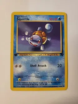 Pokemon 1st edition Squirtle 68/82 Team Rocket Regular -NM/LP - Image 1