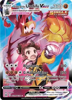 Single Strike Urshifu VMAX TG19/TG30 SWSH Brilliant Stars Ultra Rare Pokemon NM - Image 1