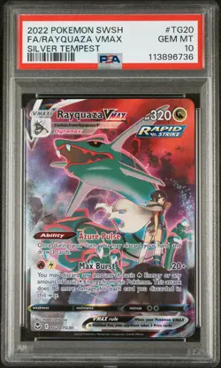 Rayquaza VMAX TG20/TG30 Pokemon Sword & Shield Silver Tempest PSA 10 SWSH - Image 1