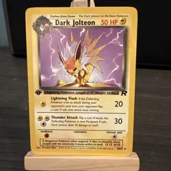 Pokemon TCG Dark Jolteon Team Rocket 1st Edition (38/82) - Image 1