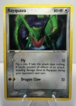 Pokemon Rayquaza 3/17 POP Series 1 - 2004 - Creased - Rare Vintage - Image 1