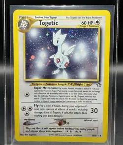 Pokemon TOGETIC Neo Genesis Holo 16/111 - M/NM w/SwirL!🌀 - Image 1
