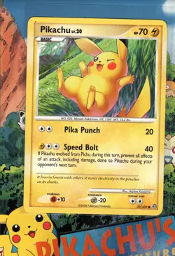 Pokemon TCG Pikachu 70/100 Stormfront Non-Holo LP - Image 1