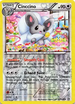 POKEMON Cinccino #RC19/RC25 Holo Legendary Treasures: Radiant Collection NM - Image 1