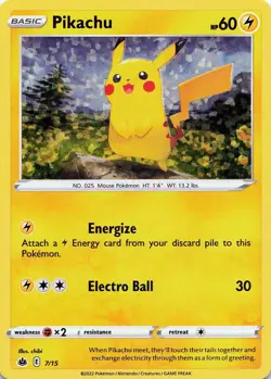 POKEMON Pikachu - 7/15 #007/015 McDonald's Promos 2022 NM - Image 1