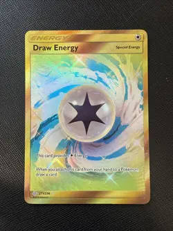 Draw Energy 271/236 Cosmic Eclipse Gold Secret Rare NM Pokemon Card - Image 1