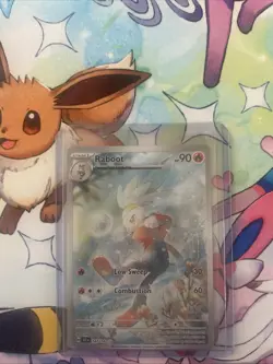 Pokemon TCG Raboot Stellar Crown Holo Card 147/142 Mint Condition - Image 1