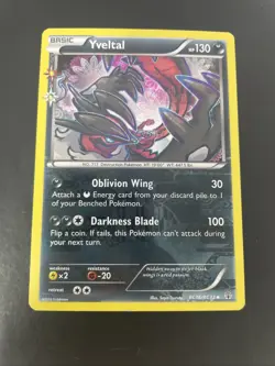 Yvetal RC16/RC32 Holo Pokemon Card Radiant Collection LP - Image 1