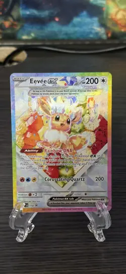 Pokemon TCG Eevee EX Prismatic Evolutions Special Illustration Card 174 - Image 1