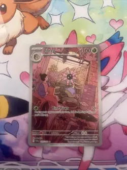 Lileep 145/142 Pokemon TCG Stellar Crown Illustration Rare Full Art Holo Card - Image 3