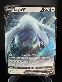 Pokemon Lugia v TCG Silver Tempest Ultra Rare Holo Card 138/195 Sword & Shield - Image 1