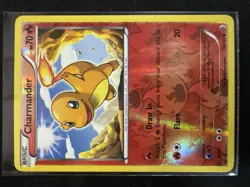 Pokemon Charmander TCG Reverse Holo Card Boundaries Crossed 18/149 Common NM - Image 1