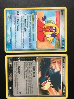 EX Unseen Forces set Pokemon cards Typhlosion Cleffa Jynx Murkrow Tyrogue Warp - Image 4