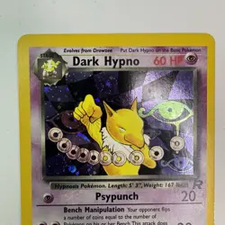 Pokemon Dark Hypno 9/82 Team Rocket Holo Rare Unlimited 60 HP English Card - Image 2