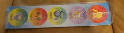 POKEMON 1998 STILL ON CARD COLLECTION OF FIVE UNUSED POGS incl #25 PIKACHU - Image 1