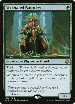 MTG VENERATED ROTPRIEST - PHYREXIA: ALL WILL BE ONE 192 - ONE - Image 1