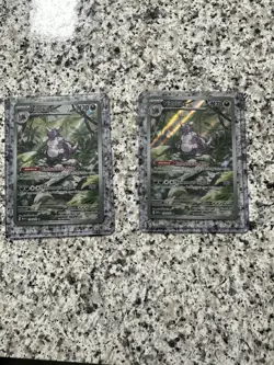 Nintendo Pokemon TCG Nidoking 151 illustration, rare Cards Lot of 2 English - Image 1