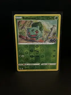 Bulbasaur - 001/078 - Common - Reverse Holo Pokemon Go Pokemon Lightly Played, E - Image 1