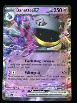 Pokemon TCG - Banette EX - Scarlet and Violet 088/198 Double Rare Holo - Image 1