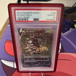 Pokemon 2022 Giratina V 186/196 Alt Art Lost Origin GEM MINT PSA 10 - Image 1