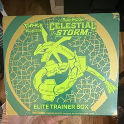 Pokemon Sun & Moon Celestial Storm Elite Trainer Box Rayquaza English - Image 1