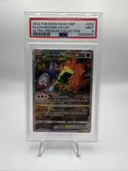 2022 Pokemon SWSH BSP Charizard V Star Ultra Premium #262 PSA 9 Mint - Image 2