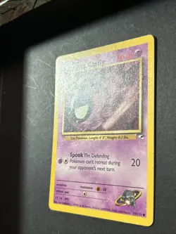 MP*Pokemon TCG Card Sabrina's Gastly 93/132 Gym Heroes Set Unlimited WOTC *MP* - Image 3