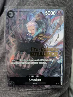 One Piece Smoker Pre-release Winner Card - Image 1