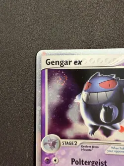 Gengar ex 108/112 SWIRL FireRed & LeafGreen Ultra Rare Holo 2004 Pokemon Card - Image 3