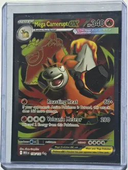 Mega Camerupt ex 156/132 Mega Evolution Ultra Rare Pokemon Card - Image 3