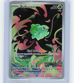 Pokemon TCG Mega Evolution 133/132 Bulbasaur Stamped SEALED Promo Card (NM) - Image 1