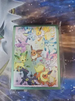 Eevee Card Sleeves 65ct From Pokemon Prismatic Evolutions SPC - Image 1