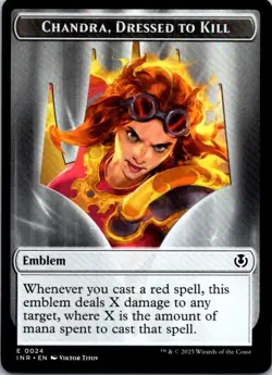 Magic | INR | Human (0014) // Emblem - Chandra, Dressed to Kill Double-Sided Tok - Image 2
