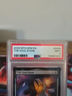 2025 MTG MARVEL'S SPIDER-MAN #0066 THE SOUL STONE PSA 9 - Image 3