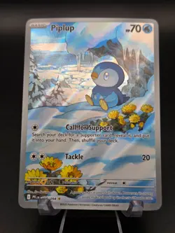 Pokemon TCG Piplup 098/094 Phantasmal Flames (PFL) Illustration Rare Holo NM - Image 2