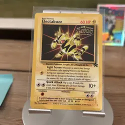 Pokemon TCG 1999 Electabuzz Stamped WB Kids First Movie Promo NM Mint - Image 1