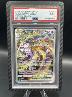 Mewtwo VStar Pokemon TCG #GG44 Crown Zenith PSA 9 Mint - Image 1