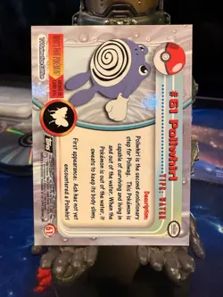 NM Pokemon #61 POLIWHIRL 1999 TOPPS TV Animation Rare Holo ALTERNATE Foil - Image 2