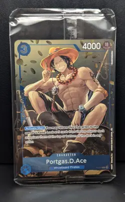 Portgas. D. Ace P-074 (Alt Art) Promo SEALED One Piece TCG (Luffy) - Image 1