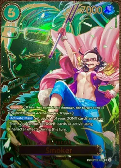Smoker- SP- OP13 One Piece- Special Parallel Rare- Near Mint- English - Image 1